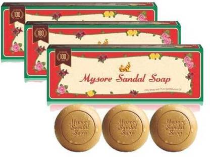 MYSORE SANDAL Soap,450g Pack Of 3