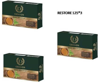 DENVER restore tea tree OIL body spa soap 125g*3