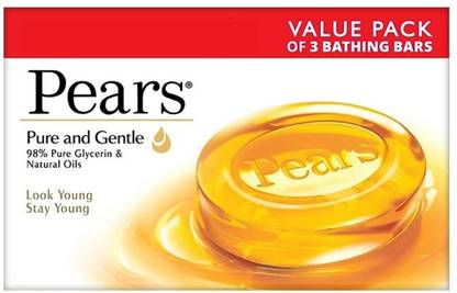 Pears Soap & Gentle Bathing Bar Value Pack 3 x 125 g