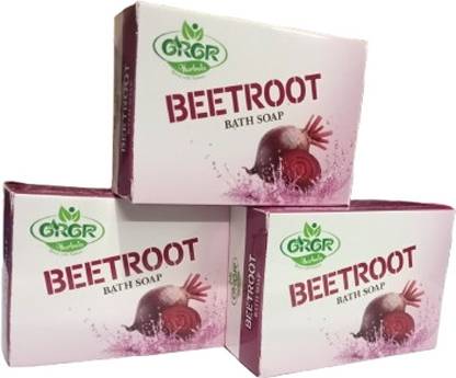 GRGR Beet root soap for glowing skin pack of 3-300gm