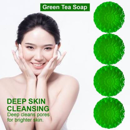 CHITAKSH Citrus Tone Green Tea Soap (100GM) (PACK OF 4)