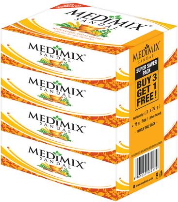 MEDIMIX SANDAL SOAP - 75g | BUY 3 GET 1 SOAP |