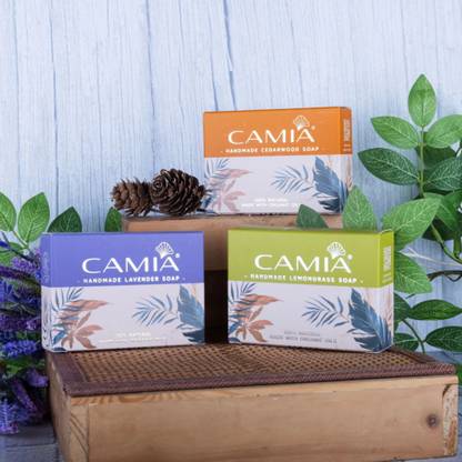 CAMIA Handmade organic soap Lavender, Lemongrass, Cedarwood