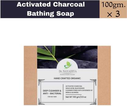 Dr. NAvadiya Face Glowing & Deep Cleansing 4 Pack Of Charcoal Soap