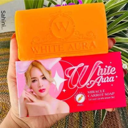 sahini Natural Carrot Bathing Bar – White Aura