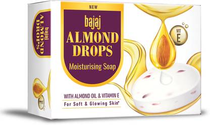 BAJAJ Almond Drops Moisturizing Soap 100Gm Pack of 4