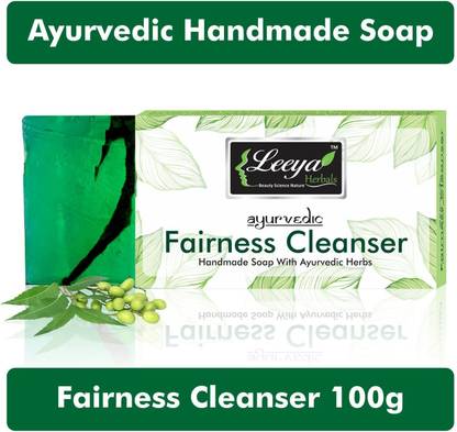 Leeya FAIRNESS CLEANSER - SKIN WHITENING ANTI ACNE AYURVEDIC HAND MADE SOAP FOR WOMEN MEN FOR OILY NORMAL SKIN 100 g