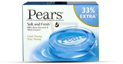 Pears Soft & Fresh Soap Bar, 8x100 g