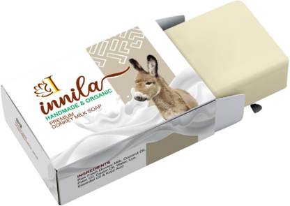 Innila Donkey Milk Handmade Premium Soap With French Pink Clay 100GM (Pack of 3)