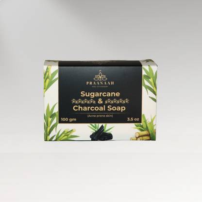 PRAANAAH SUGARCANE AND CHARCOAL SOAP