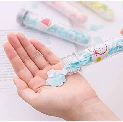 Hudabird Paper Soap Flower Design Tube Shape Bottle 2 IN PACK