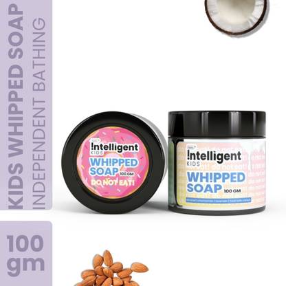 TuCo Intelligent Kids Whipped Soap, with coconut, almond for Independent Bathing