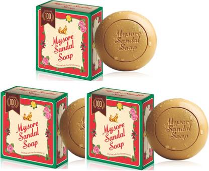 MYSORE SANDAL Soap, 150gm, Pack of 3