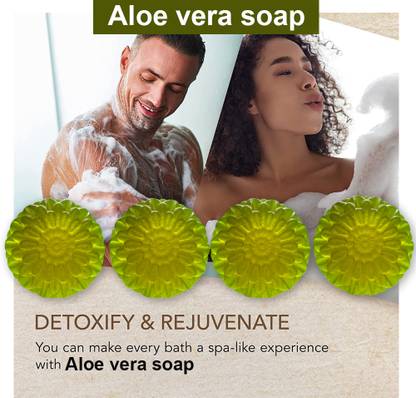 Groovy Moisturizing Aloevera Soap with Coconut Oil (100GM) (PACK OF 4)