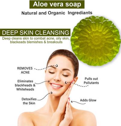 TERIHAR Aloe Vera Soap with Honey for Soothing and Healing Benefits