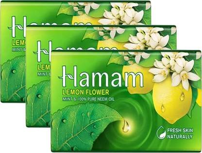 HAMAM Lemon flower soap 150gm ( Pack of 3 )