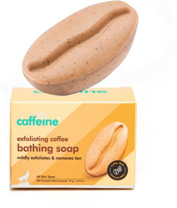 mCaffeine Exfoliating Coffee Bath Soap for Tan Removal & Moisturization with Almond Milk_3