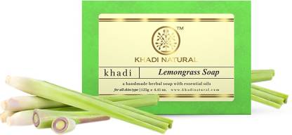 KHADI NATURAL Lemongrass Handmade Soap | Reduces Oiliness