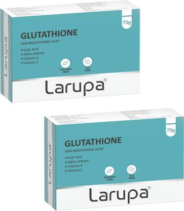 Larupa Kojic Acid 2% Soap with Glutathione | For Pigmentation & Sun damage (2 x 75 g)