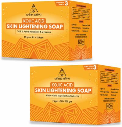 urbangabru Kozic Acid Skin Lightening Soap for Men & Women, Kojic Acid Soap With Glycerine