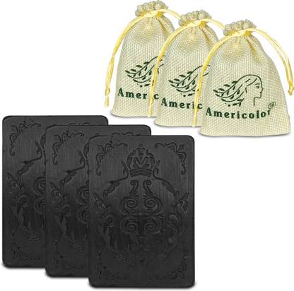 Americolor Hair Darkening Soap Bar Makes Your Hair Color Treated Black For Longer Time