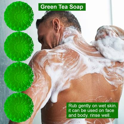 TERIHAR Citrus Fresh Green Tea Soap (100GM) (PACK OF 4)