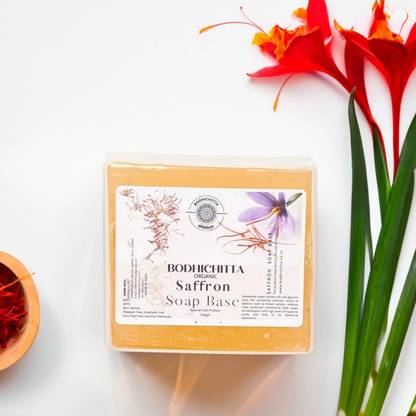 Bodhichitta Saffron Glycerin Soap Base Melt & Pour 100% Pure & Natural 250g