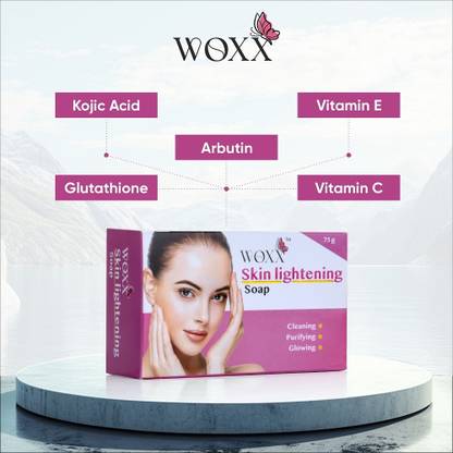 WOXX Skin Lightening Soap with Kojic Acid, Glutathione & Arbutin (75 g)