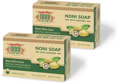 Apollo Noni Bath Soap with Aloe Vera For Acne, Pimples, Dark Spots, Rough & Dry Skin