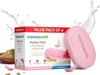 Mamaearth Multani Mitti Moisturizing Lotion Soap with Multani Mitti & Bulgarian Rose