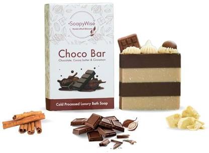 soapywise Chocobar Moisturising Bathing Soap - 24 Hour Smooth, Fresh & Nourished Skin