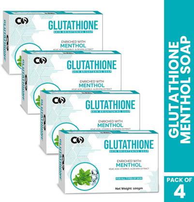 CO Luxury Glutathione Menthol Skin Brightening Soap | Kojic Acid & Aloevera Extract