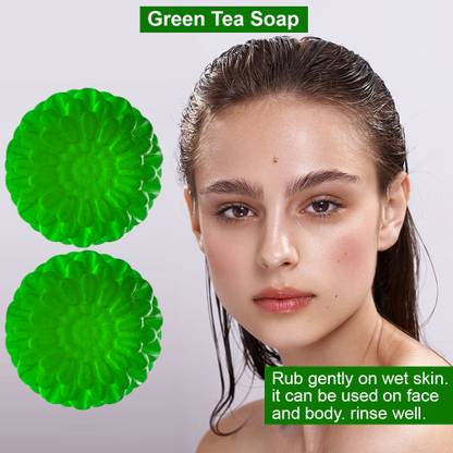 TERIHAR Pear Perfect Green Tea Bathing Soap (100GM) (PACK OF 2)