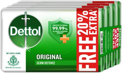 Dettol Original Bathing Soap Bar with 12 HR protective shield