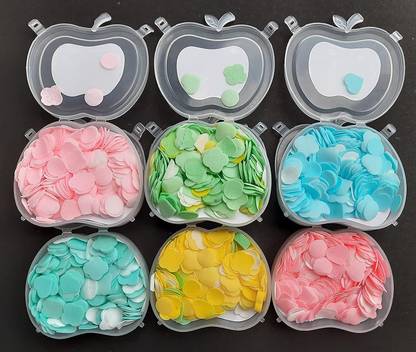B inik Paper Soap in shape Plastic Box For Travel (Pack of 4)