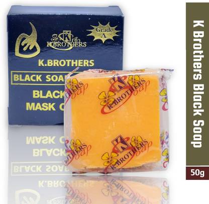 K Brothers Black Soap For Black Spot Mask On Face