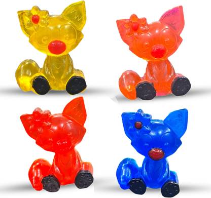 the bath stories Pack of 4 Handmade Cute Cat Shape Pure Glycerin Soap 30gm each