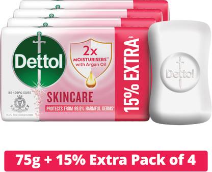 Dettol Skincare Moisturizing Bathing Soap with Argan Oil