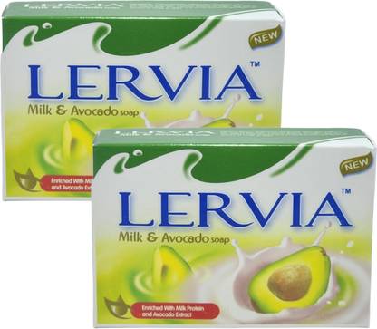 Lervia Milk and Avocado Soap 90g