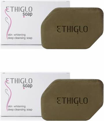 ETHIGLO Skin Lightening Soap with Kojic Acid, Glycolic Acid for radiant skin