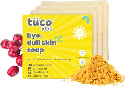 TuCo Intelligent Kids Bye, Dull Skin Soap with Turmeric, for Dull & Sensitive Skin