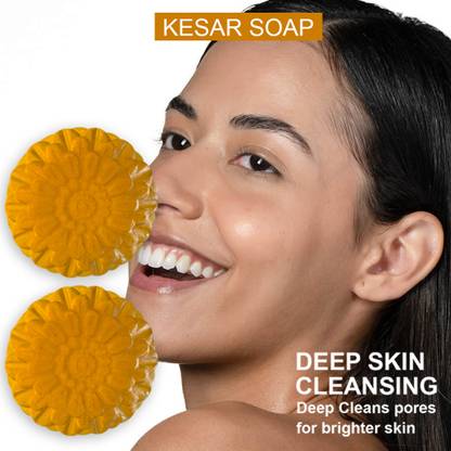 TERIHAR Citrus Burst Kesar Soap (100GM) (PACK OF 2)