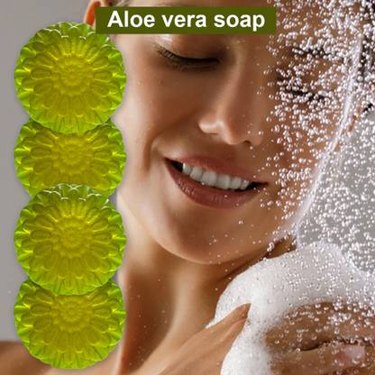 TERIHAR Revitalizing Aloevera Soap with Grapefruit Oil (100GM) (PACK OF 4)