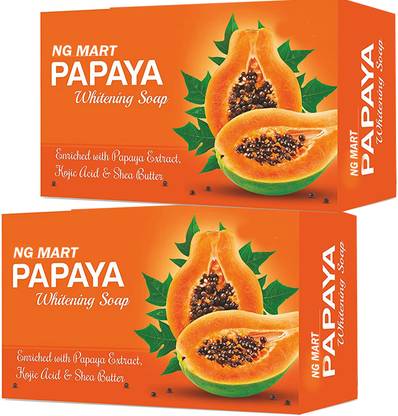 NG MART NG PAPAYA WHITENING SOAP PACK OF - 2