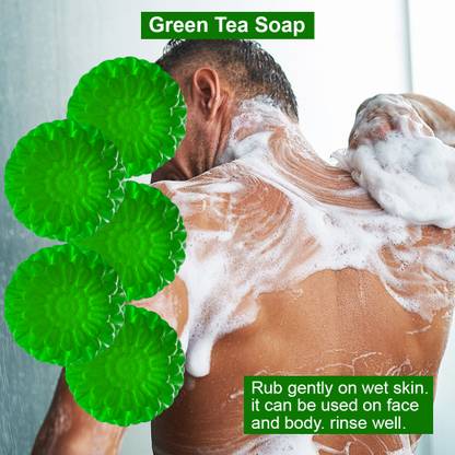 TERIHAR Citrus Rejuvenating Glow Green Tea Soap (100GM) (PACK OF 5)