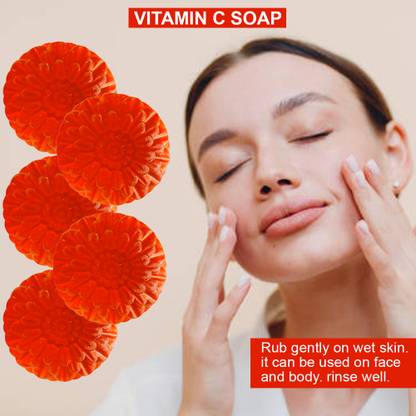 TERIHAR Pineapple Punch Vitamin C Bath Soap (100GM) (PACK OF 5)