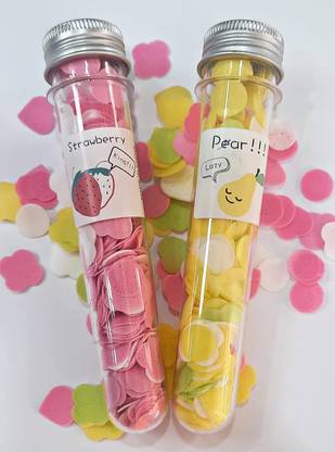 B inik Soft Paper Soap Flower Design Tube Shape Bottle PACK OF 4Pcs