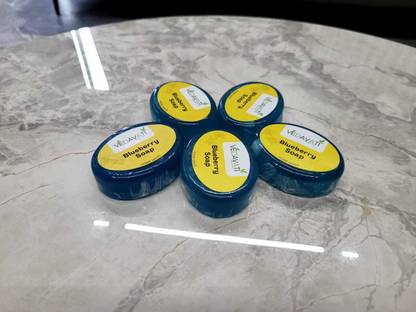 VEDAVATIENTERPRISE Savi Vedavati Blueberry Handmade Soap|Natural Glycerine&Aroma Oils|For Soft Skin
