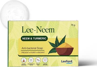 Leeford Lee-Neem Bath Soap-Anti Bacterial with Haldi & neem for acne free & glowing Skin