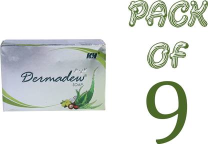 Dermadew SOAP FOR AKIN CARE WITH ALOE VERA PACK OF 9